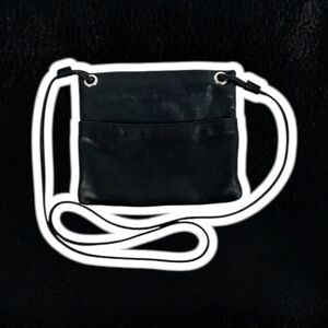 (NWT) Margot® Kari Small Leather Crossbody Bag - Black